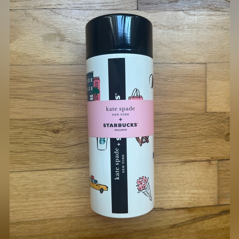 Starbucks x Kate Spade White Stainless Steel 12oz Thermos
